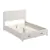 Brantford Wood Eastern King Storage Panel Bed with 2 Nightstands - Coastal White