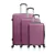 NICCI 3 piece Luggage Set In Collection - Plum