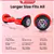 Gyrocopters Prime All New 2025 Hoverboard, Red