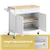 Rolling Kitchen Island Cart Cabinet