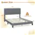 Queen Size Upholstered Platform Bed Frame