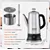 Efficient 12-Cup Electric Percolator coffee-Stainless Steel Design