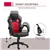 Padded Headrest Racing Gaming Chair with High Back, Wheels & Tilt Func