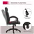 Padded Headrest Racing Gaming Chair with High Back, Wheels & Tilt Func