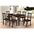 Espresso 7PC Dining Set w Self Storing Butterfly Leaf