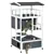 4-Floor Wood Outdoor Cat House Catio, Fun Entrances, Perch, Grey