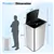 Automatic Garbage Can - Silver