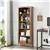 Brown 5-Tier Wooden Bookcase, 167 cm - Open Shelves for Home, Bedroom