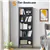 Black 5-Tier Wooden Bookcase, 167 cm - Open Shelves for Home, Bedroom