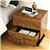 ODIKA Side Table, Cartography Cube Side Table with 2 Drawers for Home