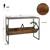 ODIKA 109cm Industrial Console Table with Power Outlets and USB Ports