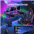 IMGadgets Z-Shaped Gaming Desk with LED lighting & Mouse Pad