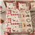 MarCielo Christmas Quilt Set Queen Size - Snowflake Deer Design - 3Pcs