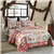 MarCielo Christmas Quilt Set Queen Size - Snowflake Deer Design - 3Pcs