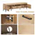 59 Inch TV Stand Table with Drawer and Shelves