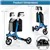 Foldable Rollator Walker - Blue