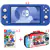 Nintendo Switch Lite Blue, Travel Case & Super Mario Bros. Wonder Bundle of 2