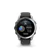 Garmin fenix E – 47mm, AMOLED Stainless Steel with Black Silicone Band