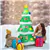 Festive Inflatable Tree with Gift Box Trio