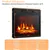 18 Inches Electric Fireplace Insert Recessed 1400 W Electric Fireplace