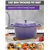 Enameled Cast Iron Round Dutch Oven, 4.2qt. Violet