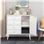 Modubox Milo Mid-Century 4 Drawer Chest with Door in White