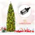 6.5 Feet Pre-lit Hinged Pencil Christmas Tree