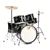 Granite Percussion 5 Piece Junior Drum Set w/Cymbals, Throne & More