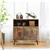 Modern Wine Storage Unit - Rustic Brown