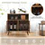 Modern Wine Storage Unit - Rustic Brown