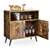 Modern Wine Storage Unit - Rustic Brown