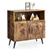 Modern Wine Storage Unit - Rustic Brown