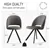 Set of 4 Modern Fabric Dining Chairs with Steel Legs for Home, Dining