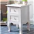 Set of 2 White Bedside Tables with 2 Drawers for Bedroom Storage