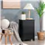 Tri-Drawer Wooden Side Table - Black