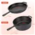 2-in-1 Cast Iron Dutch Oven Deep Pot with Frying Pan Lid & Recipe