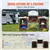 Camping Kitchen Table Folding Portable Cook Table 3 Cupboards