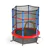 55 Inch Kids Recreational Trampoline with Enclosure Net