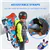 Wham-O Snowboogie 36” Backpack Sled - BLKYELPNK/GRYORG - 2 Pack