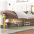 Queen Upholstered Bed Frame with Linen Headboard & Under-Bed Storage