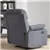 Fabric Recliner Chair, Manual Recliner with Padded Armrests