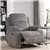 Fabric Recliner Chair, Manual Recliner with Padded Armrests