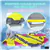 Wham-O Snowboogie 40” Air Thunder- Yellow Pink - 2 Pack