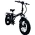 GoTyger 500W 36V 20” 4.0 Fat Tire Foldable eBike + Wall Mounted Bike Rack