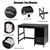 47.5' Home Office Desk- Black