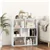 Open-Back 7-Cube Bookshelf - White