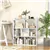 Open-Back 7-Cube Bookshelf - White