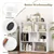 Open-Back 7-Cube Bookshelf - White