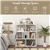 Open-Back 7-Cube Bookshelf - White