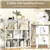 Open-Back 7-Cube Bookshelf - White